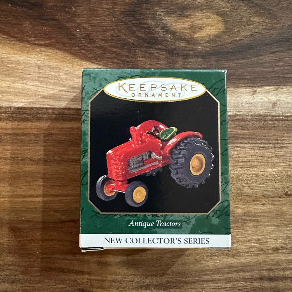 Antique red Tractor Hallmark Keepsake ornament
